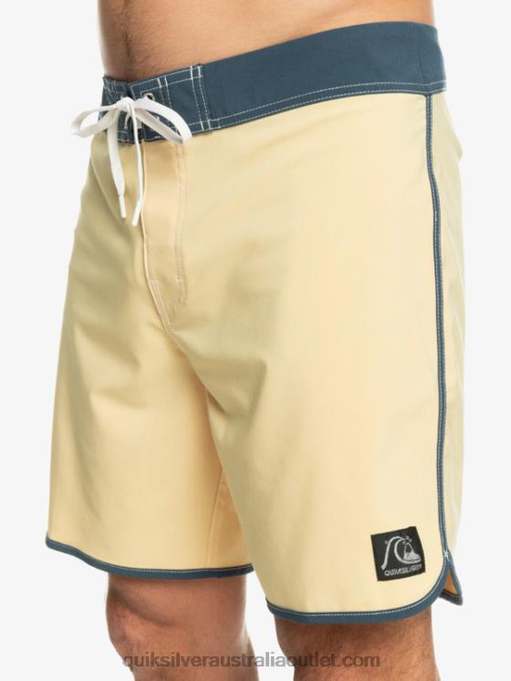 Quiksilver Men Original Scallop 18 Boardshorts H2N4B94 wheat