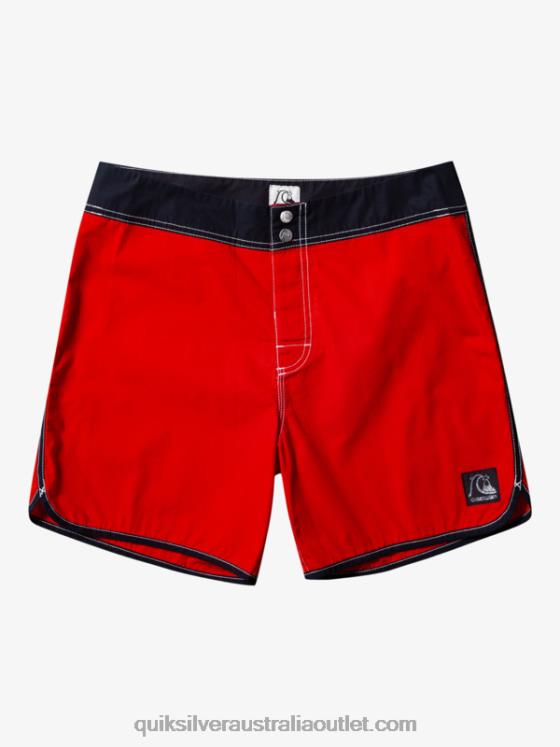 Quiksilver Men Original Scallop Snap 16 Boardshorts H2N4B169 high risk red