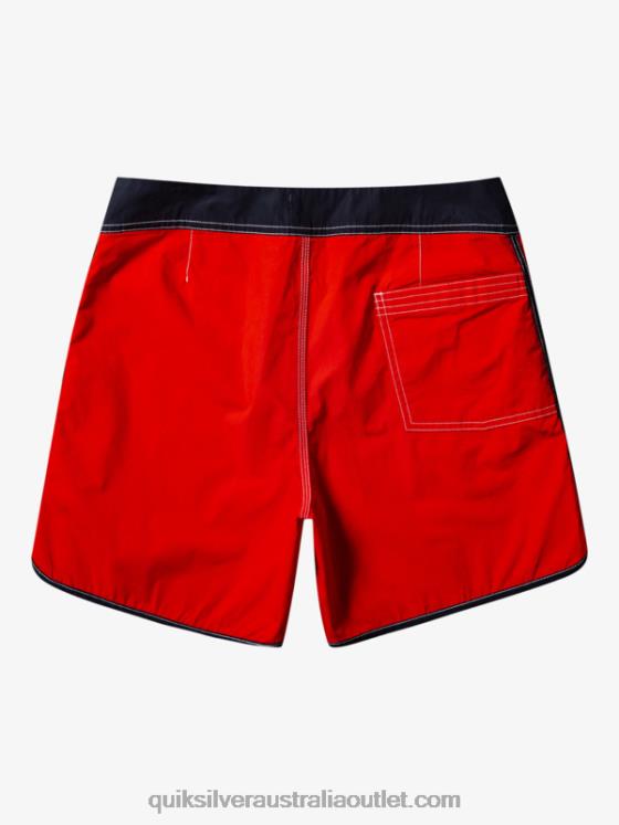 Quiksilver Men Original Scallop Snap 16 Boardshorts H2N4B169 high risk red