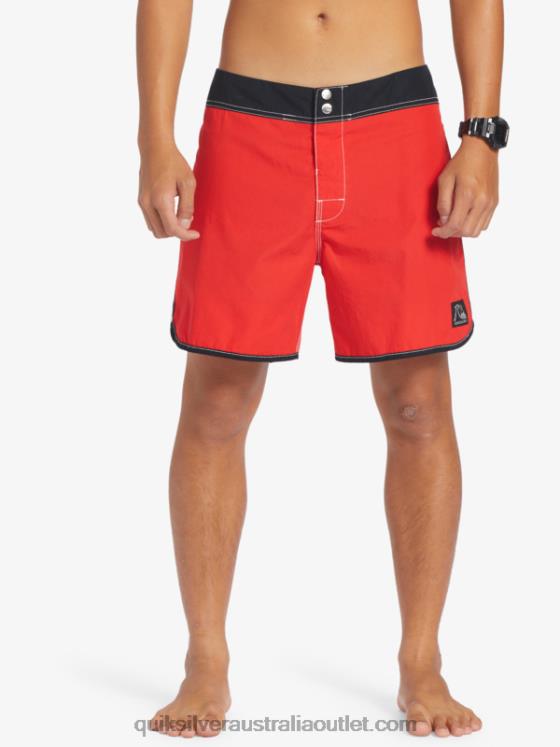 Quiksilver Men Original Scallop Snap 16 Boardshorts H2N4B169 high risk red