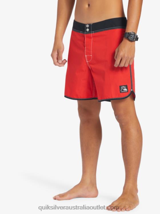 Quiksilver Men Original Scallop Snap 16 Boardshorts H2N4B169 high risk red