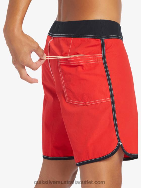 Quiksilver Men Original Scallop Snap 16 Boardshorts H2N4B169 high risk red