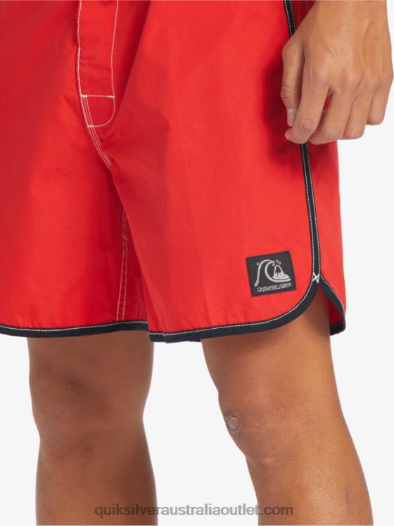 Quiksilver Men Original Scallop Snap 16 Boardshorts H2N4B169 high risk red