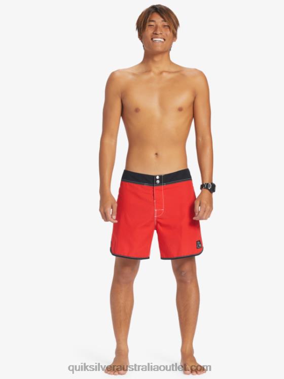 Quiksilver Men Original Scallop Snap 16 Boardshorts H2N4B169 high risk red