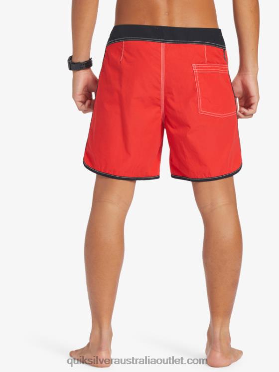 Quiksilver Men Original Scallop Snap 16 Boardshorts H2N4B169 high risk red