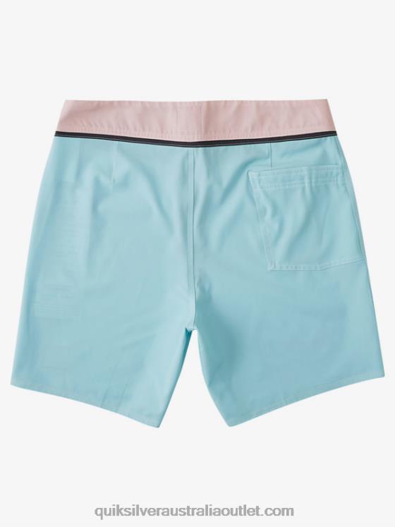 Quiksilver Men Solid Snap 17 Recycled Boardshorts H2N4B1828 blue tint