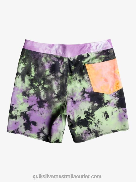 Quiksilver Men SurfSilk Acid Wash 18 Boardshorts H2N4B1745 jade lime