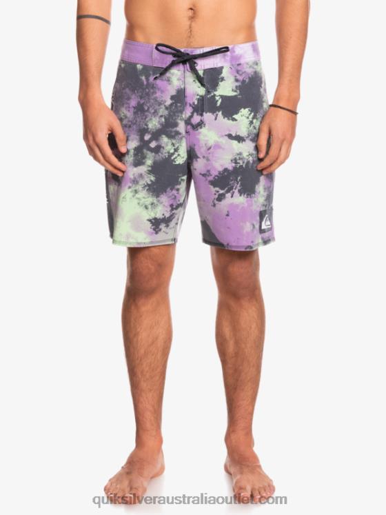 Quiksilver Men SurfSilk Acid Wash 18 Boardshorts H2N4B1745 jade lime
