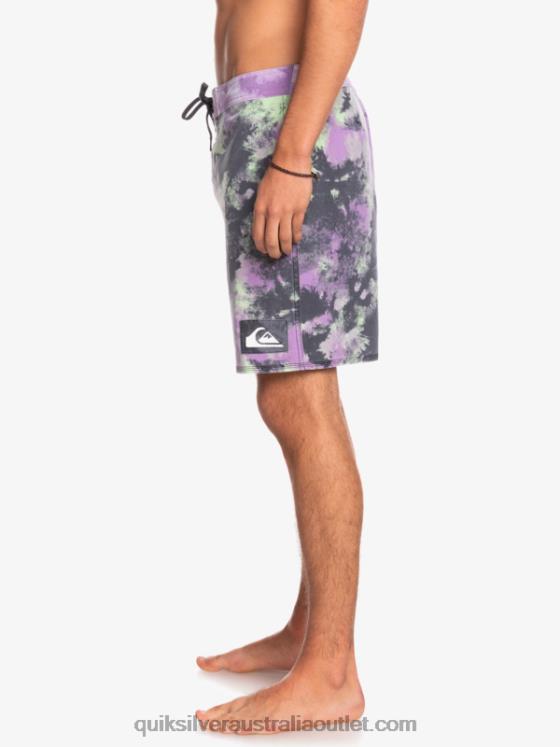 Quiksilver Men SurfSilk Acid Wash 18 Boardshorts H2N4B1745 jade lime