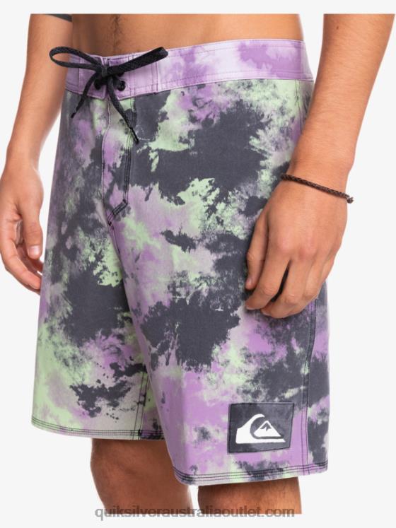 Quiksilver Men SurfSilk Acid Wash 18 Boardshorts H2N4B1745 jade lime