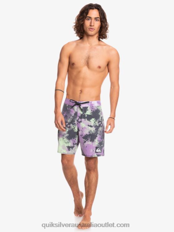 Quiksilver Men SurfSilk Acid Wash 18 Boardshorts H2N4B1745 jade lime