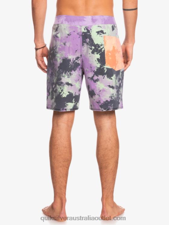 Quiksilver Men SurfSilk Acid Wash 18 Boardshorts H2N4B1745 jade lime