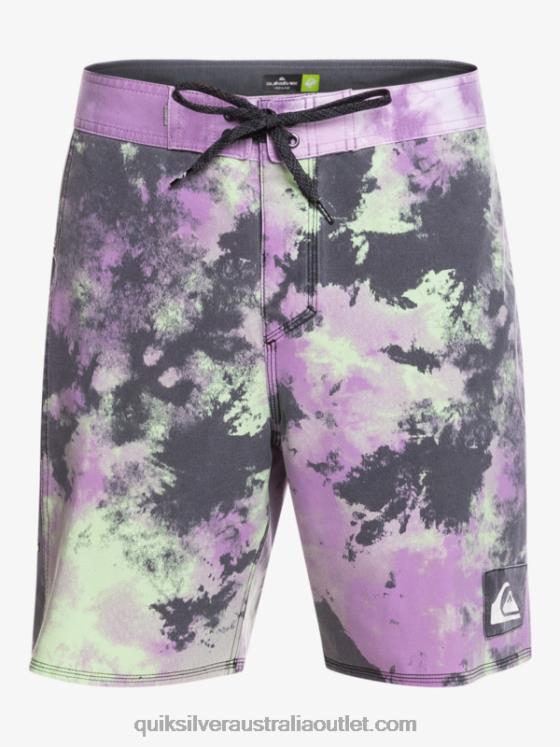 Quiksilver Men SurfSilk Acid Wash 18 Boardshorts H2N4B1745 jade lime