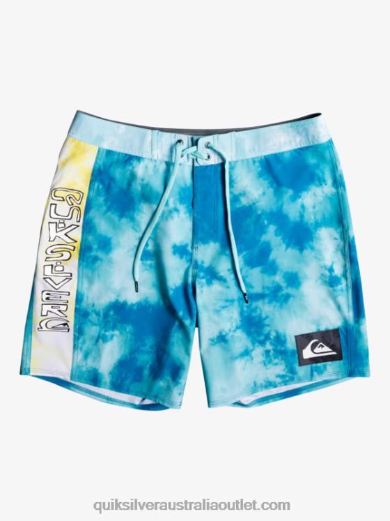 Quiksilver Men SurfSilk Acid Wash 18 Boardshorts H2N4B1746 seaport