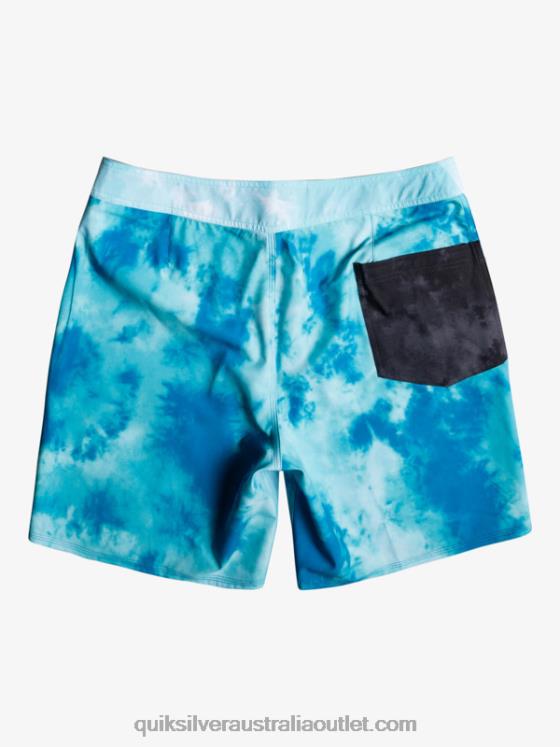 Quiksilver Men SurfSilk Acid Wash 18 Boardshorts H2N4B1746 seaport