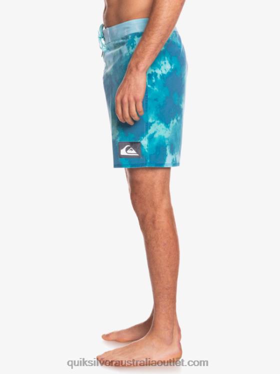 Quiksilver Men SurfSilk Acid Wash 18 Boardshorts H2N4B1746 seaport