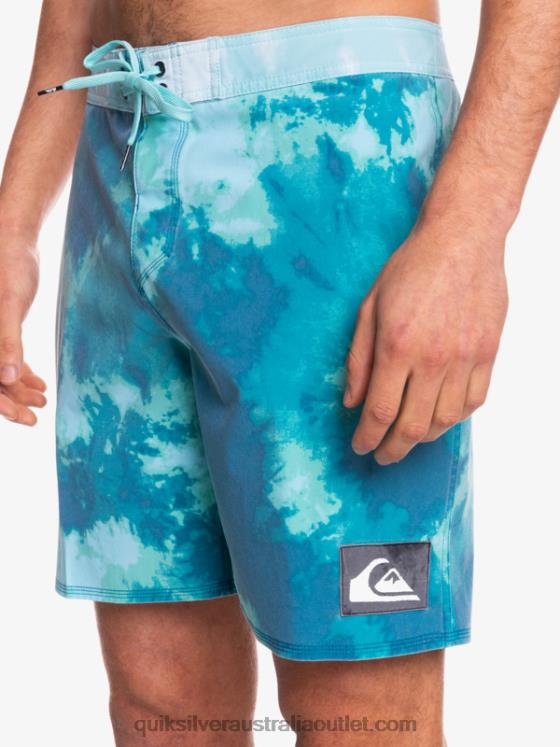 Quiksilver Men SurfSilk Acid Wash 18 Boardshorts H2N4B1746 seaport