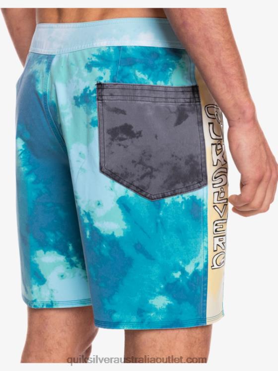 Quiksilver Men SurfSilk Acid Wash 18 Boardshorts H2N4B1746 seaport