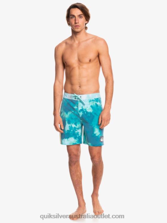 Quiksilver Men SurfSilk Acid Wash 18 Boardshorts H2N4B1746 seaport
