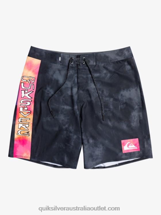 Quiksilver Men SurfSilk Acid Wash 18 Boardshorts H2N4B1747 black