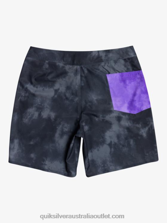 Quiksilver Men SurfSilk Acid Wash 18 Boardshorts H2N4B1747 black