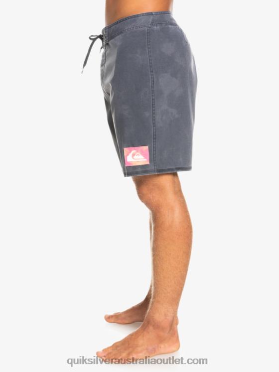 Quiksilver Men SurfSilk Acid Wash 18 Boardshorts H2N4B1747 black