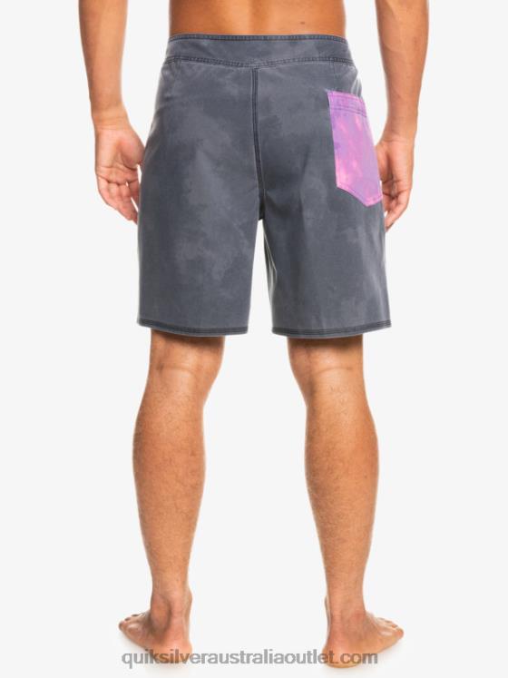 Quiksilver Men SurfSilk Acid Wash 18 Boardshorts H2N4B1747 black