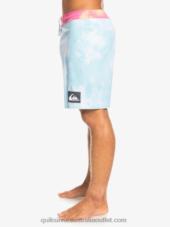 Quiksilver Men SurfSilk Acid Wash 18 Boardshorts H2N4B1748 angel blue