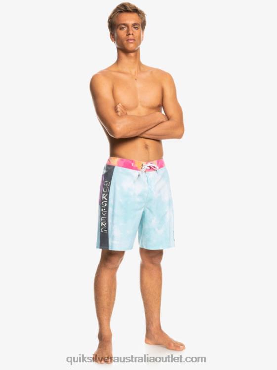 Quiksilver Men SurfSilk Acid Wash 18 Boardshorts H2N4B1748 angel blue