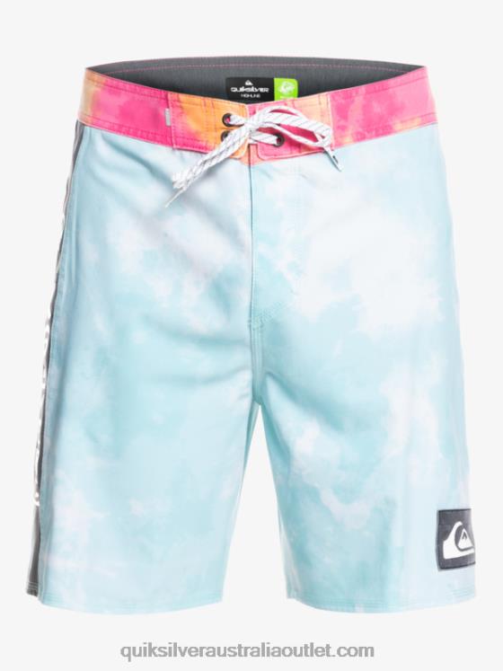 Quiksilver Men SurfSilk Acid Wash 18 Boardshorts H2N4B1748 angel blue