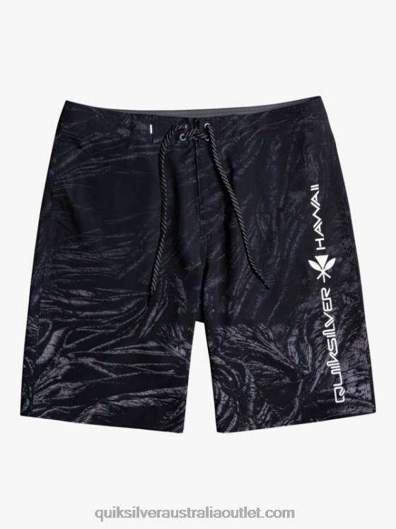 Quiksilver Men SurfSilk Hawaii Homegrown Faded 20 Boardshorts H2N4B1608 black