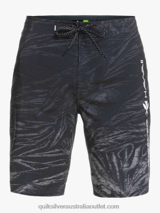 Quiksilver Men SurfSilk Hawaii Homegrown Faded 20 Boardshorts H2N4B1608 black