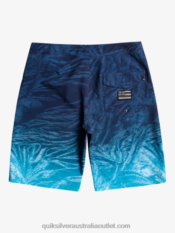 Quiksilver Men SurfSilk Hawaii Homegrown Faded 20 Boardshorts H2N4B1609 insignia blue