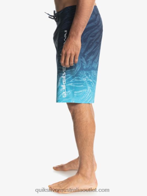 Quiksilver Men SurfSilk Hawaii Homegrown Faded 20 Boardshorts H2N4B1609 insignia blue
