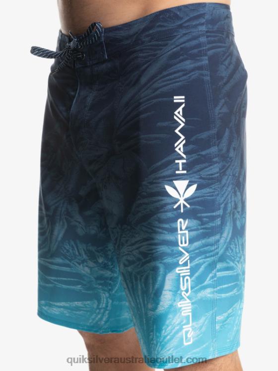 Quiksilver Men SurfSilk Hawaii Homegrown Faded 20 Boardshorts H2N4B1609 insignia blue