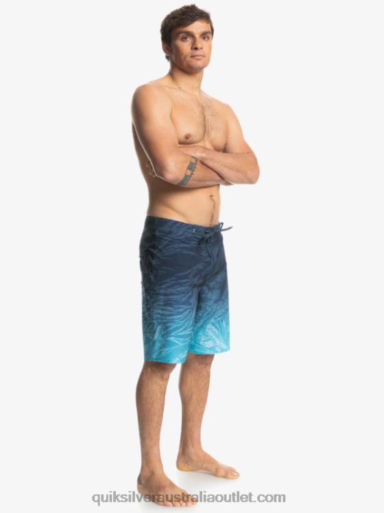 Quiksilver Men SurfSilk Hawaii Homegrown Faded 20 Boardshorts H2N4B1609 insignia blue