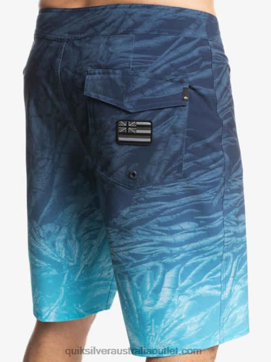 Quiksilver Men SurfSilk Hawaii Homegrown Faded 20 Boardshorts H2N4B1609 insignia blue
