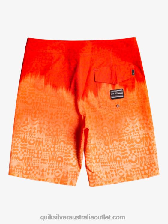 Quiksilver Men SurfSilk Hawaii Homegrown Faded 20 Boardshorts H2N4B1610 high risk red