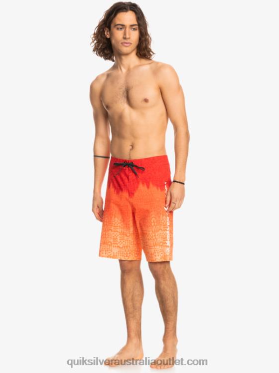 Quiksilver Men SurfSilk Hawaii Homegrown Faded 20 Boardshorts H2N4B1610 high risk red