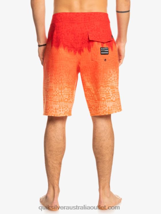 Quiksilver Men SurfSilk Hawaii Homegrown Faded 20 Boardshorts H2N4B1610 high risk red