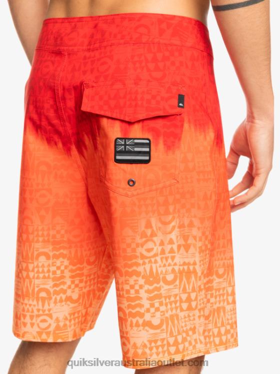 Quiksilver Men SurfSilk Hawaii Homegrown Faded 20 Boardshorts H2N4B1610 high risk red