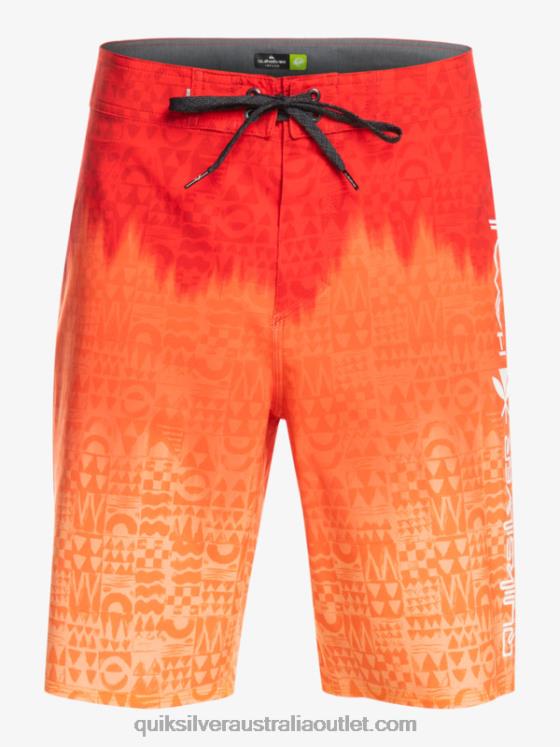 Quiksilver Men SurfSilk Hawaii Homegrown Faded 20 Boardshorts H2N4B1610 high risk red
