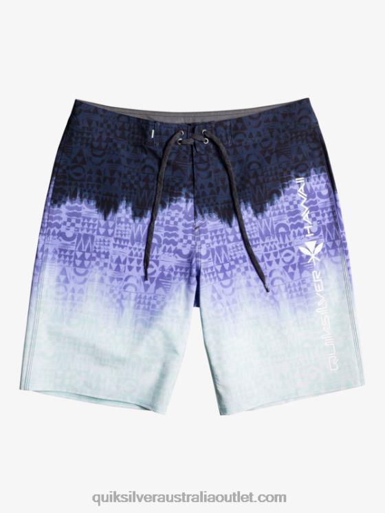 Quiksilver Men SurfSilk Hawaii Homegrown Faded 20 Boardshorts H2N4B1611 jacaranda