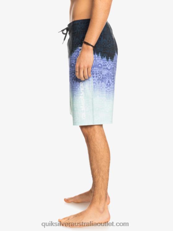 Quiksilver Men SurfSilk Hawaii Homegrown Faded 20 Boardshorts H2N4B1611 jacaranda