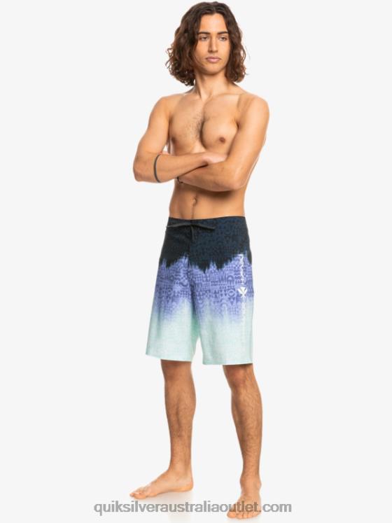 Quiksilver Men SurfSilk Hawaii Homegrown Faded 20 Boardshorts H2N4B1611 jacaranda