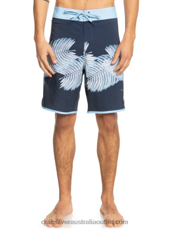 Quiksilver Men SurfSilk Hawaii Scallop 19 Boardshorts H2N4B1880 navy blazer