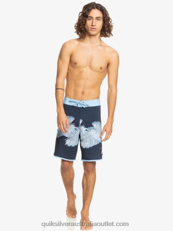 Quiksilver Men SurfSilk Hawaii Scallop 19 Boardshorts H2N4B1880 navy blazer