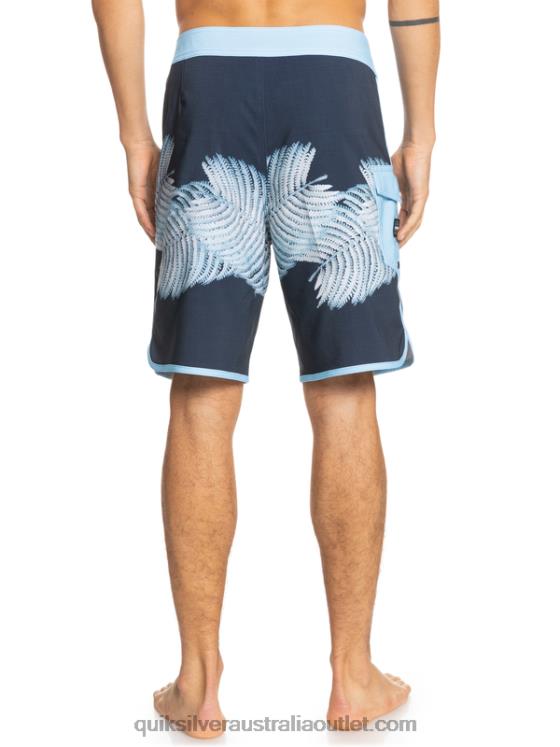 Quiksilver Men SurfSilk Hawaii Scallop 19 Boardshorts H2N4B1880 navy blazer