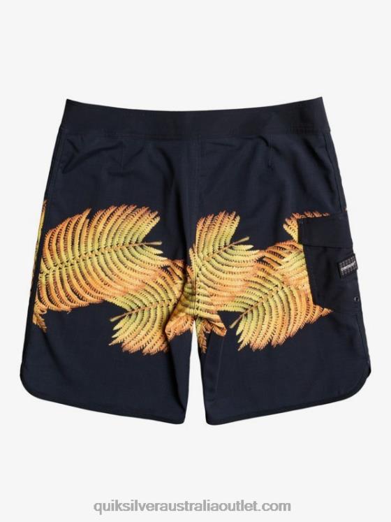 Quiksilver Men SurfSilk Hawaii Scallop 19 Boardshorts H2N4B1881 black