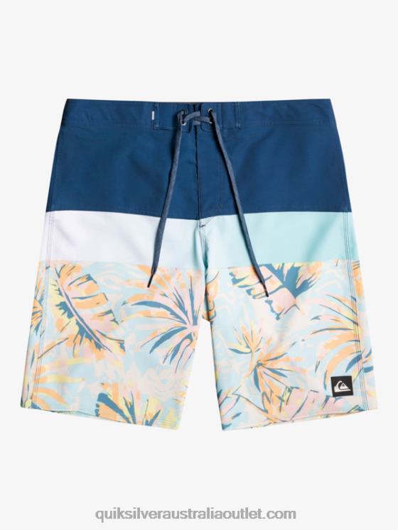 Quiksilver Men SurfSilk Panel 20 Boardshorts H2N4B1450 insignia blue